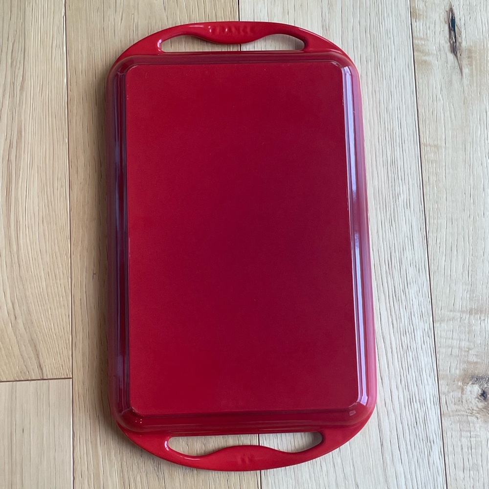 Le Creuset Cerise Griddle, smooth top